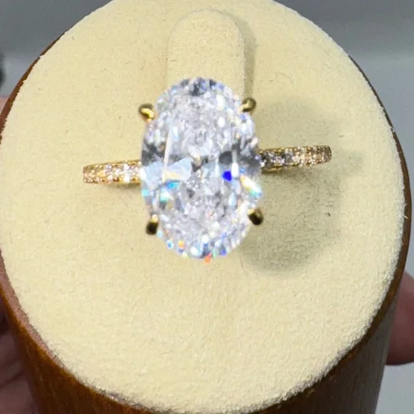 3ct Oval Cut Ring - Picture 5 of 16